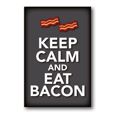 Placa Keep Calm And Eat Bacon