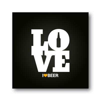 Placa Love Beer