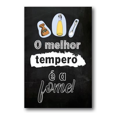 Placa O Melhor Tempero